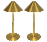 LuminexDesigns 2 Lampade da Tavolo Ricaricabili Senza Fili - Casa e Ristorante, Design Moderno, Dimmer Touch, IP54 per Interno ed Esterno