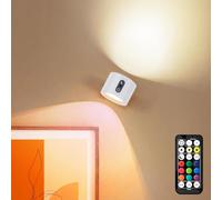 LuminexDesigns Applique da Parete LED RGB Senza Fili con Telecomando