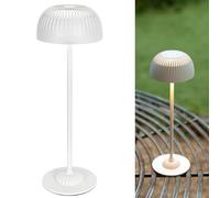 LuminexDesigns Lampada da Comodino Touch, Lampada da Tavolo Senza Fili Dimmerabile, Ricaricabile con Batteria 5200mAh, 3 Modalità di Colore, Luce Atmosferica IP54 per Camera da Letto e Casa, Bianco