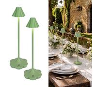 LuminexDesigns Lampade da Tavolo Ricaricabili a Fiore, Set da 2, AVEL TL18
