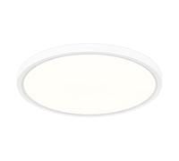 LuminexDesigns Plafoniera LED Dimmerabile 24W con Telecomando - Lampada da Soffitto per Camera con Luce Notturna 2000K, Timer, Design Rotondo Ultra Piatto per Soggiorno, Cucina, Cameretta Ø30cm