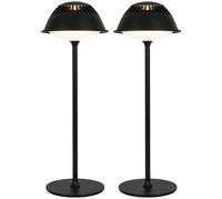LuminexDesigns Set 2 Lampade LED da Tavolo Senza Fili - Touch Dimmerabile, Ricar