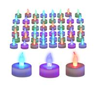 Lumini a led cambia colore Candele senza fiamma 50 ore 11 g Candele LED colorate
