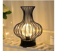LuminKing Lampada a LED a forma di decanter per vino - Lampada da sera decorativa per interni con aste in metallo per cucina e soggiorno, Lampadina dal design futuristico, luce suggestiva con riflessi