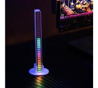LuminKing LED Barra - Sincronizza con musica e visualizza diversi modelli di luce per livelli, stile retrò, batteria ricaricabile con USB, molto leggera e portatile, RGB