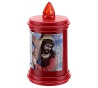 Lumino elettrico in plastica durata 40 gg rosso, Gesù