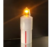LUMINO ELETTRONICO VOTIVO PER CIMITERO - EXTRADURATA BATTERIA LOCULO: 1,5 ANNI / OSSARIO: 8 MESI | Candele led a batteria cimitero extradurata 245/547 giorni. (GIALLO INTERMITTENTE, GRANDE - LOCULO)