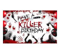 Luminora 1,82 x 1,1 m Halloween ha un sfondo di compleanno killer Zombie Eyeball per ascia sangue impronta occhiale sfondo orrore decorazione sanguinosa foto Banner Props