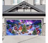 Luminora 1 pz 4,9 x 2,1 m Inverno Polo Nord Natale Città Garage Porta Banner Decor Elfo Casa di Babbo Natale Aurora Polaris Fairy Town Copertura Outdoor Party Forniture
