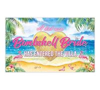 Luminora 182,9 x 109,2 cm A Hot Nuovo Bombshell Bride Has Ened The Villa Sfondo Hawaiian Beach Palme Flamingo Sfondo Tempo Libero Turismo Decor Photo Banner Puntelli