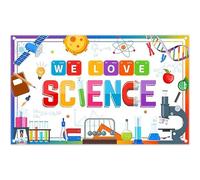 Luminora 182,9 x 109,2 cm Scienza Tema Fondale Chimica Matematica Geometria Fisica Sfondo Corso di Insegnamento Online Ritorno a Scuola Decorazioni Festa Scuola Ricerca Foto Banner Puntelli