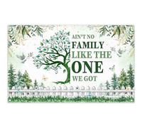 Luminora 182,9 x 109,2 cm, sfondo con albero genealogico e riunione con scritta in lingua inglese "Ain't No Family Like The One We Got"