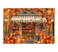 Luminora 2,1 x 1,5 m Arancione Autunno Zucca Negozio Fotografia Sfondo Autunno Acero Foresta Famiglia Riunione Sfondo Raccolta Ringraziamento Dare Compleanno Decor Photo Banner Puntelli
