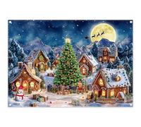 Luminora 2,1 x 1,5 m inverno Natale casa zenzero villaggio città sfondo