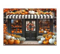 Luminora 2,1 x 1,5 m rancione autunno zucca negozio sfondo fiore cesto autunno foglie di acero corona canna sfondo raccolto grazie dare decorazione foto banner props