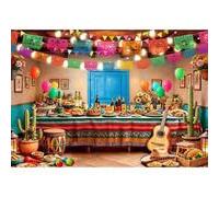 Luminora 2,1x1,5 m Sfondo Mexican Fiesta Cactus Papel Picado Chitarra Sfondo cibo messicano Cinco de Mayo Compleanno Matrimonio Decorazione Festa Banner Foto Oggetti di scena