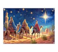 Luminora 2,1x1,5m Día de los Reyes Magos Sfondo Tre Re Stella