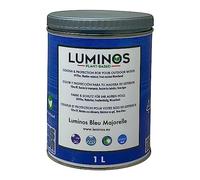 Luminos LUM1102 - BLEU MAJORELLE - Impregnante e finitura protettiva per legno bio. Lasur all'acqua - Blu 1L