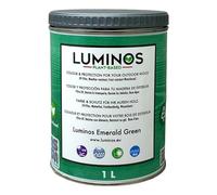 Luminos LUM1105 - EMERALD GREEN - Impregnante e finitura protettiva per legno bio. Lasur all'acqua - Verde 1L