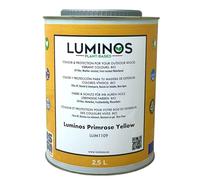 Luminos LUM1109 - PRIMROSE YELLOW - Impregnante e finitura protettiva per legno bio. Lasur all'acqua - Giallo 2,5L