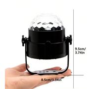 luminosa a cristalli LED RGB - 7 modalità, telecomando, luce da discoteca, luce laser, adatta per feste in casa, karaoke, matrimoni, decorazione della stanza, regalo ideale per San Valentino, decorazi
