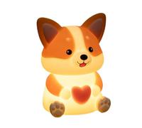 Luminoso Notte Cane,Lampada da Notte Cane per Bambini notturne Comodino | Ricaricabile a 3 Modalità Illuminazione Ambiente per Camera da e Casa - Scrivania Comodino Asilo Natale Completo Bambini