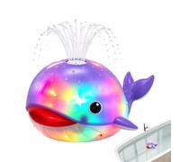 Luminoso per bagno vaporizzatore elettrico a sensore | Giocattolo d'acqua a forma di balena per piscina, giardino, attività, feste, interni, cortile, parco, campeggio, vacanze