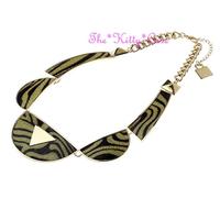 Luminoso Rétro Zebra Tigre Righe Stampa Animale Contrasto Colore Chic Punk