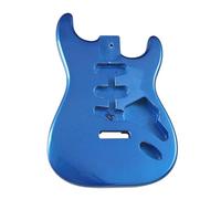 Luminoso Tre Singoli Metalli Blu Pioppo Chitarra Elettrica Corpo Chitarra Modificati Accessori Fai Da Te Barile Di Pianoforte Professionale