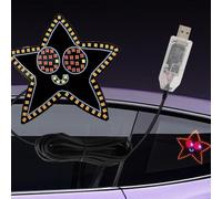 Luminoso USB Luci LED per Auto Lunotto Posteriore Decorativa E Espressione Luce