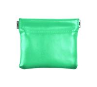Luminoso Verde di Modo Delle Donne di Cuoio Della Moneta Della Borsa Cambiamento Conveniente Organizzazione Sacchetti per Gli Uomini Donne