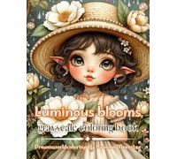 luminous blooms: A Dreamy Floral Fantasy Coloring Book for Adults