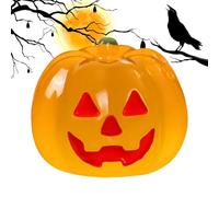 Luminous Halloween Pumpkins, Mini Resin Figurine, 0.7x0.79x0.63 inches, Festive Display Decor, Glowing Indoor Ornament for Garden Tabletop Seasonal Accent Party Ambiance Halloween Home Desk Setup