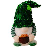 Luminous St. Patrick's Day Gnome Doll Bambolo Pattern Dwarf Doll Adornment