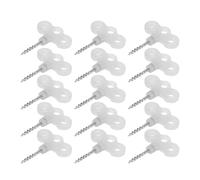 Luminous Tent Stakes | Stainless Steel Screw Anchors with 3 - Hole Head | Reusable Camping Pegs for Tents/Tarps/Shelters | 10 or 15 Pack (15PCS)