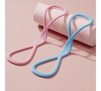 Luminousdo - Fasce di resistenza a forma di 8, per donne e uomini, fasce per esercizi con manici per allenamento, braccio, pettorale, corda per yoga completo (rosa-11,3 kg+blu-11,3 kg)