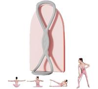 Luminousdo - Fasce di resistenza a forma di 8, per donne e uomini, per yoga e trazione, luminose, con maniglie, per allenarsi, braccia, pettorali, colore grigio, 11,3 kg