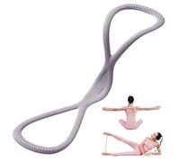 Luminousdo Resistance Bands, Fasce elastiche di resistenza a forma di 8 per donne e uomini, Elastici Fitness con maniglie, Fasce Bande Elastiche Fitness per braccia, schiena, gambe, yoga (Grigio)