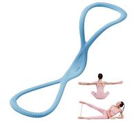 Luminousdo Resistance Bands, Fasce elastiche di resistenza a forma di 8 per donne e uomini, Elastici Fitness con maniglie, Fasce Bande Elastiche Fitness per braccia, schiena, gambe, yoga (Blu)