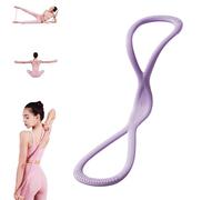 Luminousdo Resistance Bands, Figure 8 Exercise Bands for Women Men, Resistance Band, for Working Out, Arms, Chest Expanders Strap,Fullbody Yoga Pulling Ropes (25lb Purple)