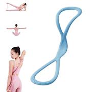 Luminousdo Resistance Bands, Figure 8 Exercise Bands for Women Men, Resistance Band, for Working Out, Arms, Chest Expanders Strap,Fullbody Yoga Pulling Ropes (25lb Blue)