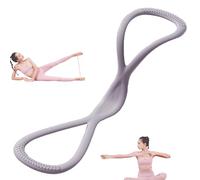 Luminousdo Resistance Bands, Figure 8 Resistance Bands for Women & Men, Figure 8 Exercise Bands with Handles, for Working Out, Arm, Chest Expander, Yoga Pulling Rope (Gray,35LB)