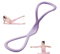 Luminousdo Resistance Bands, Figure 8 Resistance Bands for Women & Men, Figure 8 Exercise Bands with Handles, for Working Out, Arm, Chest Expander, Yoga Pulling Rope (Purple,25LB)