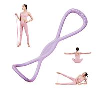 Luminousdo Resistance Bands, Figure 8 Resistance Bands for Women Men, Fullbody Exercise Band with Handles for Yoga, Home Workout, Arm Chest Strength Training (Purple 25 pound)