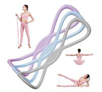 Luminousdo Resistance Bands, Figure 8 Resistance Bands for Women Men, Fullbody Exercise Band with Handles for Yoga, Home Workout, Arm Chest Strength Training (15+25+35 pound)