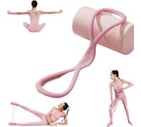 Luminousdo Resistance Bands, Figure 8 Resistance Bands for Women Men, Luminous Do Exercise Bands with Handles for Working Out, Arm, Chest Expander Strap (Pink,15 lbs)