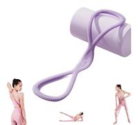 Luminousdo Resistance Bands,Figure 8 Resistance Bands for Women Men,Upgraded 8 Shaped Resistance Band with Handles, for Working Out, Arm, Chest Expander Strap, Yoga Starter Set (purple 15P)