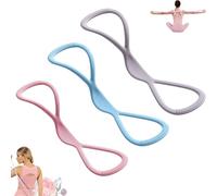 Luminousdo Resistance Bands, Fullbody Yoga Pulling Rope, Exercise Bands for Women Men, for Arm, Chest Expander/Back Training Elastic Ropes (3pcs(15lb+25lb+35lb))