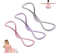 Luminousdo Resistance Bands, Fullbody Yoga Pulling Rope, Exercise Bands for Women Men, for Arm, Chest Expander/Back Training Elastic Ropes (3pcs(15lb-25lb-35lb))