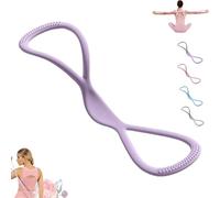 Luminousdo Resistance Bands, Fullbody Yoga Pulling Rope, Exercise Bands for Women Men, for Arm, Chest Expander/Back Training Elastic Ropes (Purple(15lb))